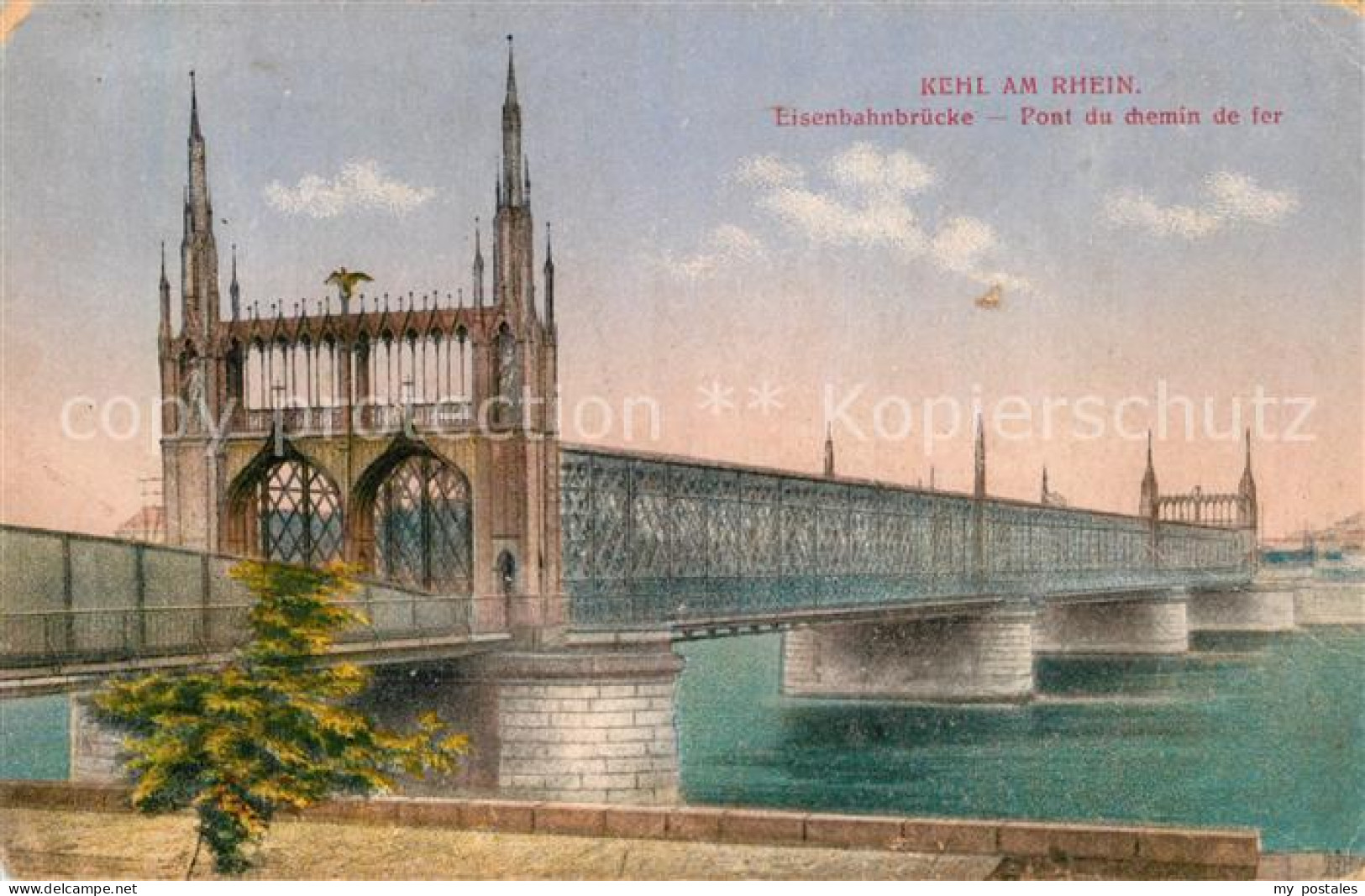 Kehl Rhein Eisenbahnbruecke