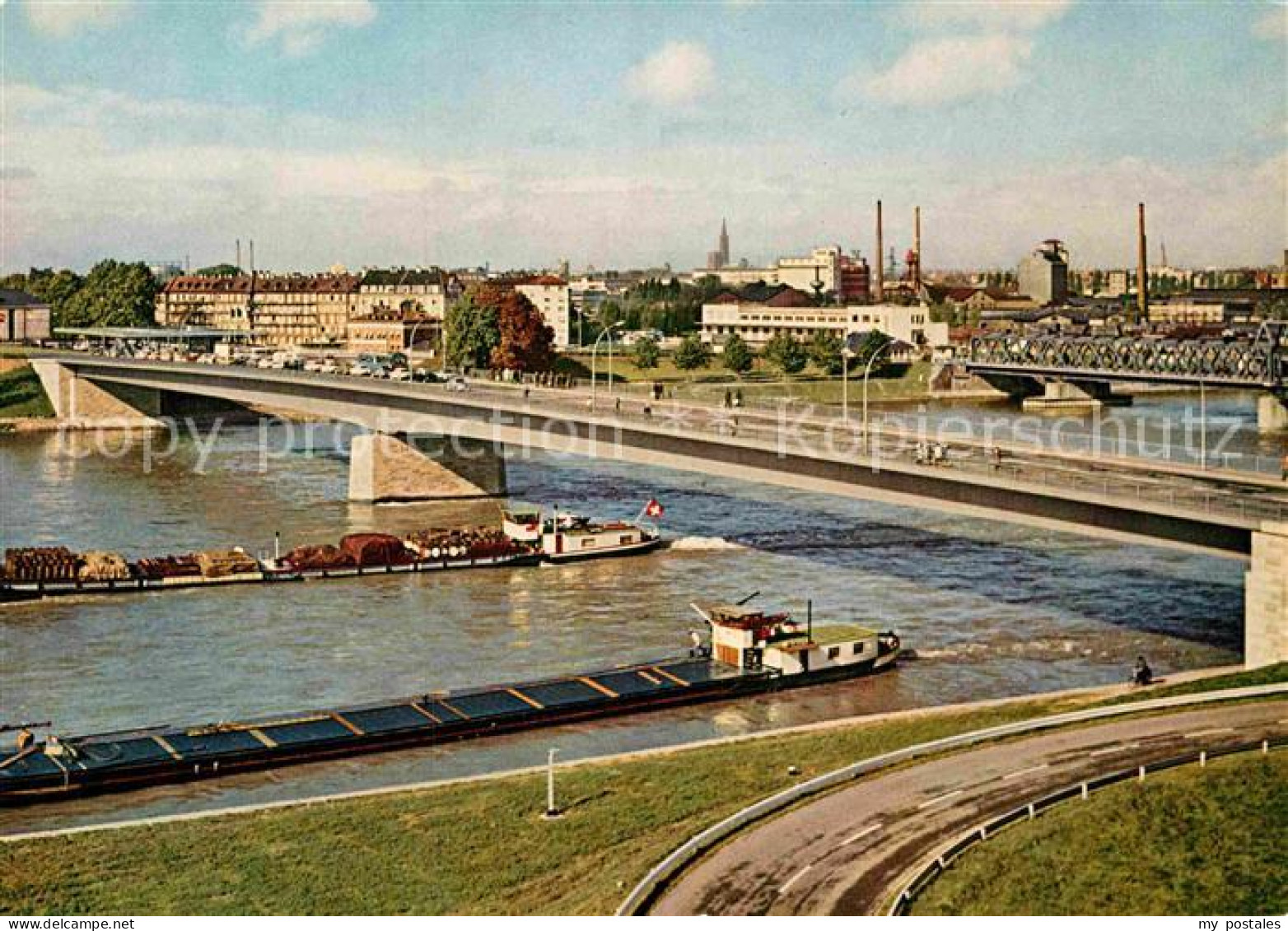 Kehl Rhein Europa-Bruecke Kehl Strassburg