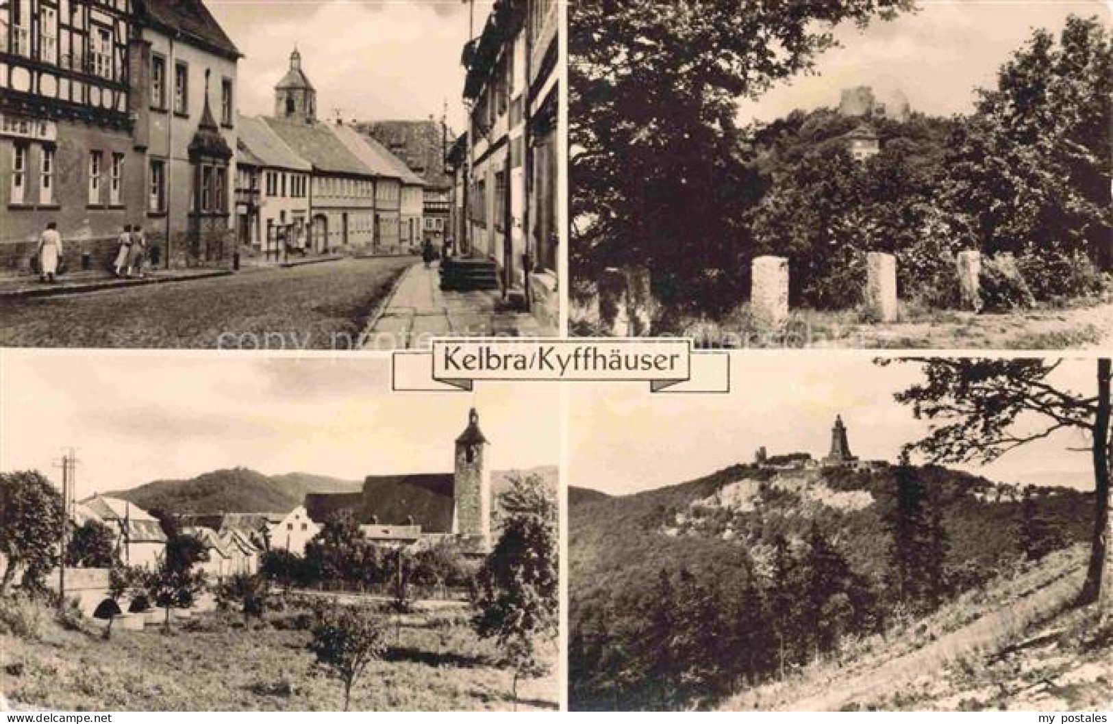 Kelbra Kyffhaeuser Dorfstrasse Kirche Denkmal Park