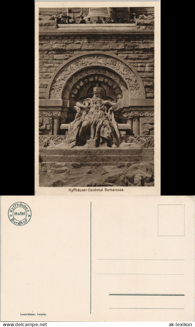 Kelbra (Kyffhäuser) Barbarossa-Denkmal, Kyffhäuser-Denkmal (Monument) 1920