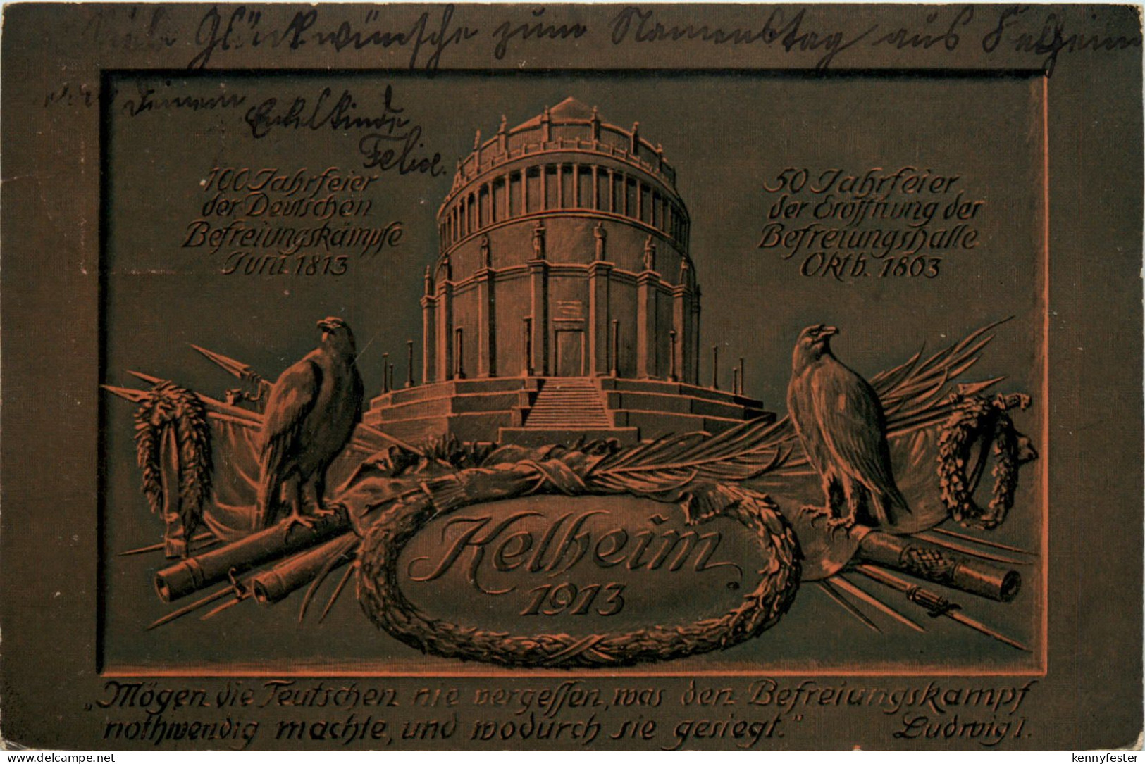 Kelheim 1913 - Ganzsache