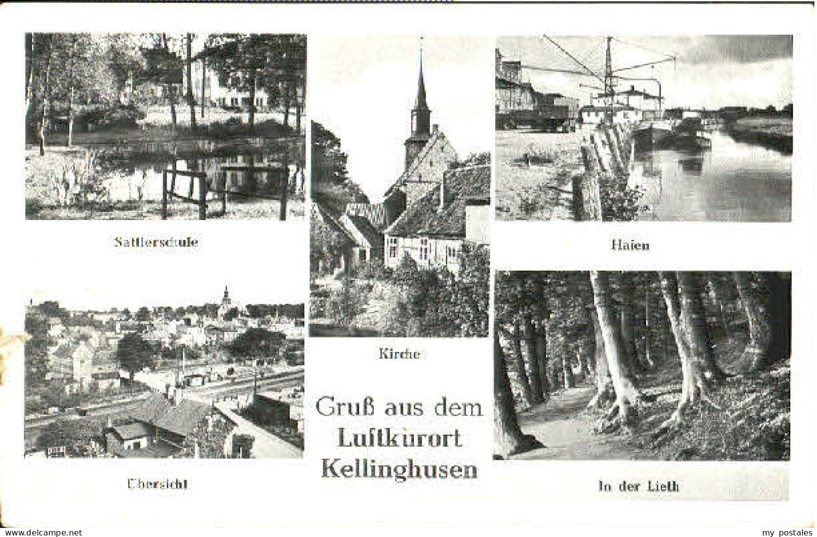 Kellinghusen Schule Hafen Kirche x 1958