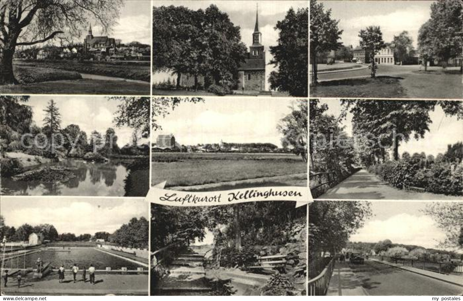 Kellinghusen Teilansichten Kirche Schwimmbad Landschaft