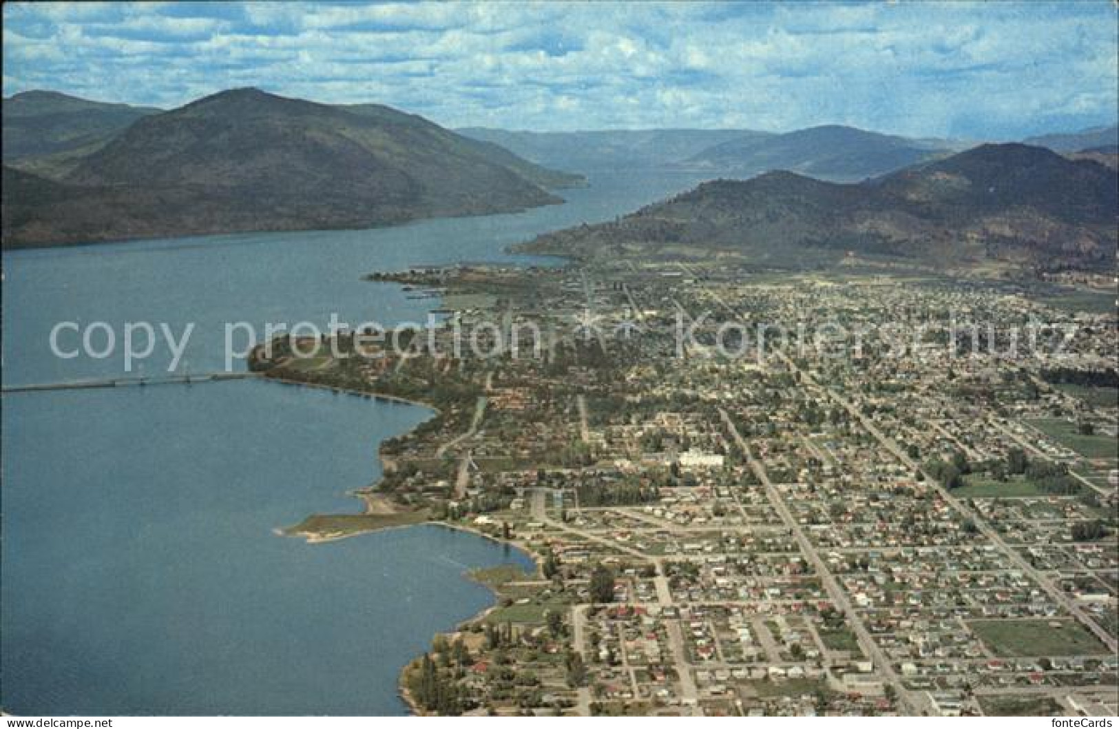 Kelowna Fliegeraufnahme Canadas Apple Capital