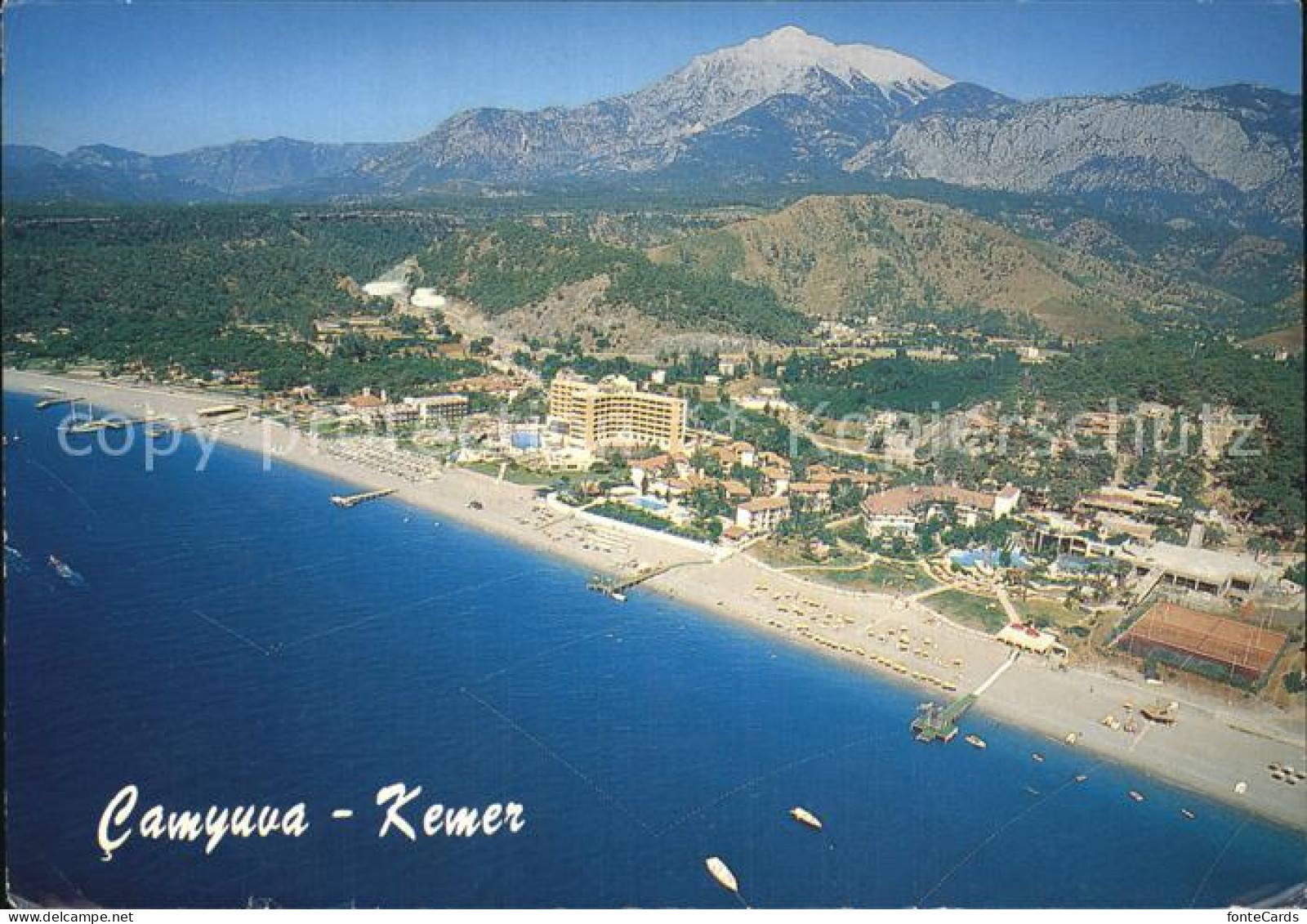 Kemer Tuerkei Turkey Tuerkei Strand Panorama Luftbild