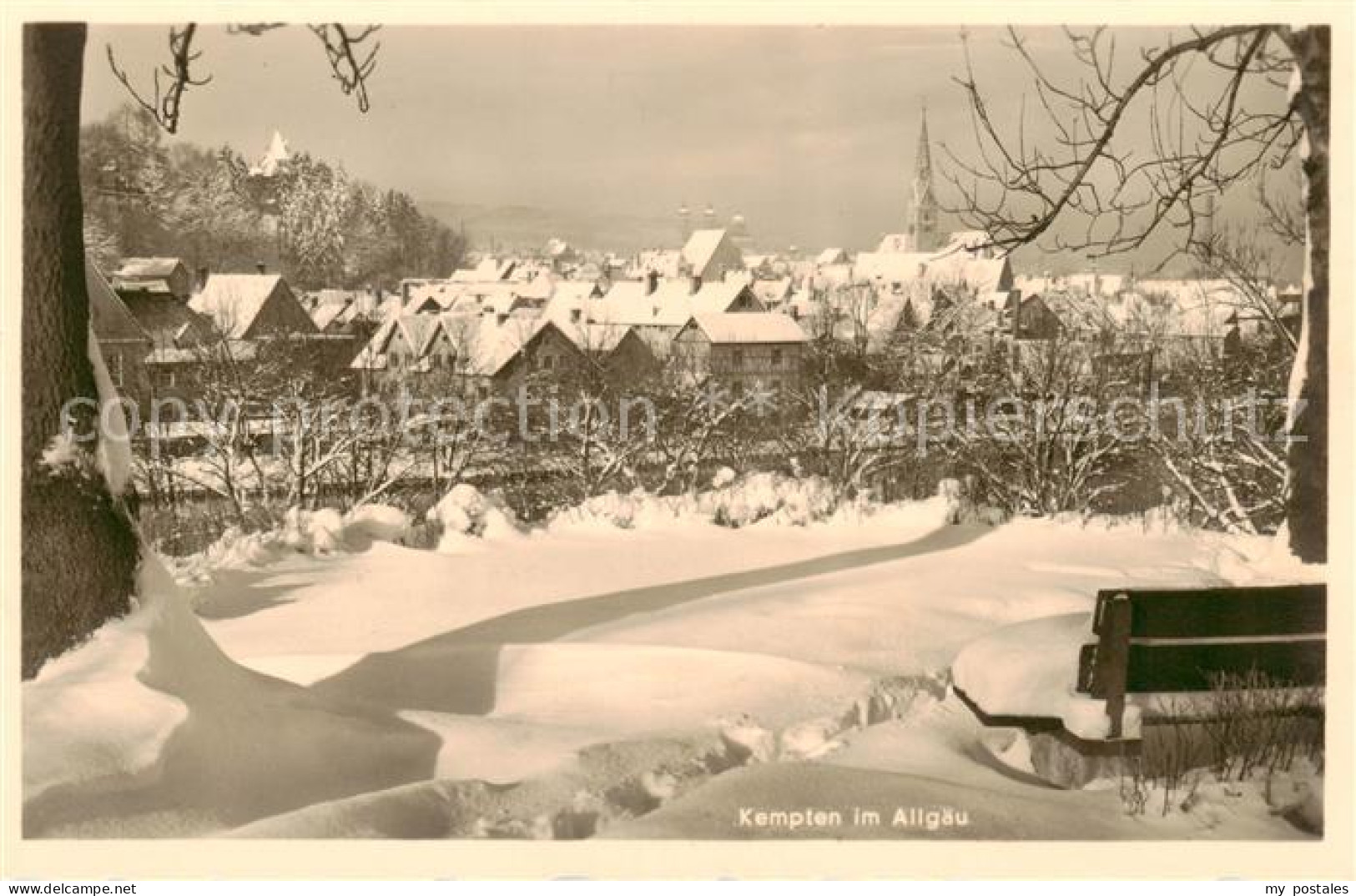 Kempten Allgaeu Winterpanorama
