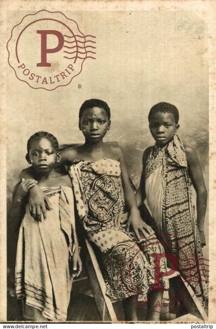 KENIA. KENYA. SWAHILI CHILDREN BRITISH EAST AFRICA