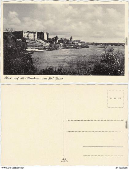 Postcard Mombasa Blickauf Fort Jesus 1930