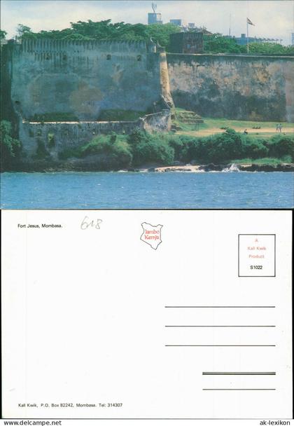 Postcard Mombasa Fort Jesus Kenia 1991