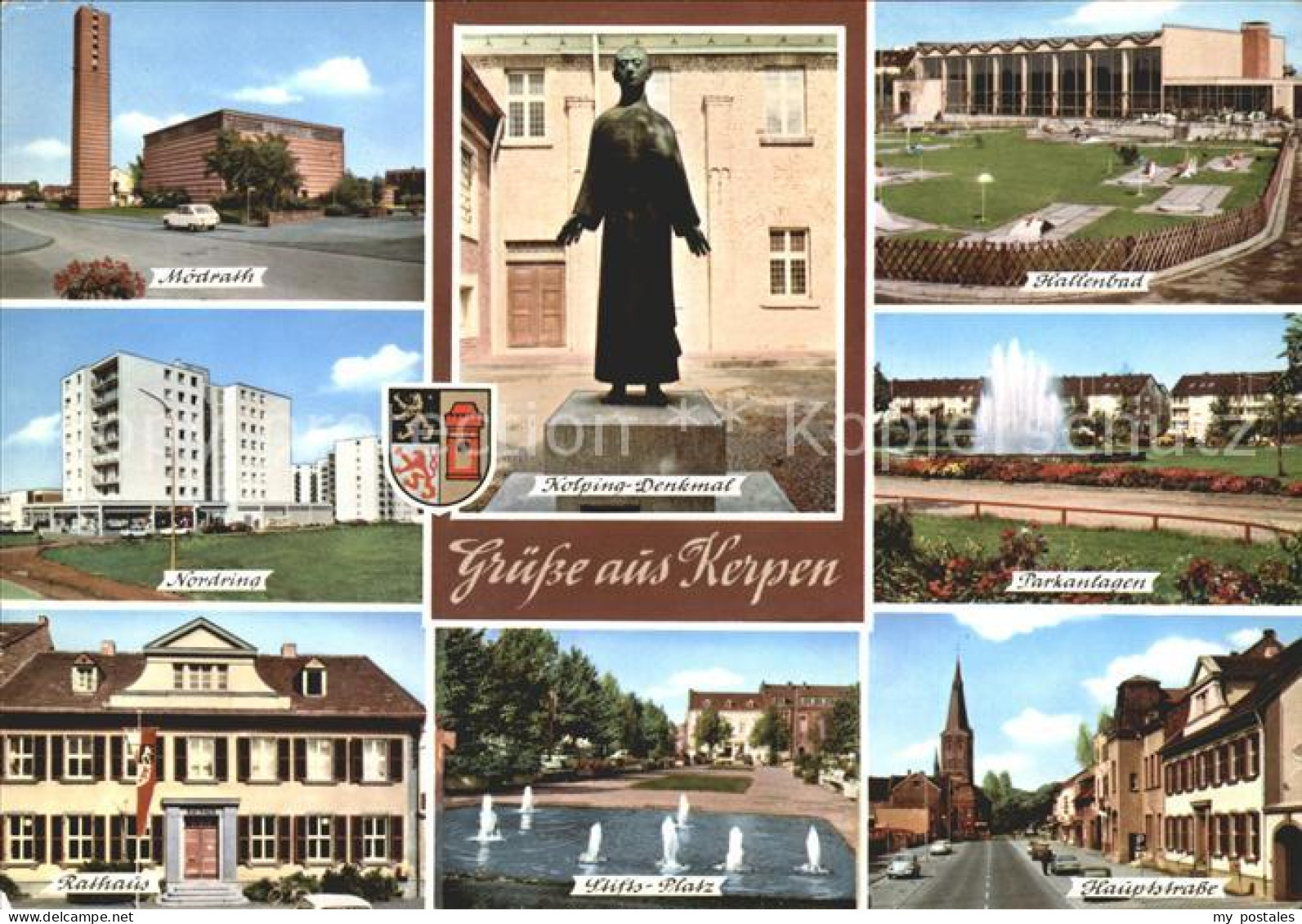 Kerpen Rheinland Rathaus Kolping Denkmal Moedrath