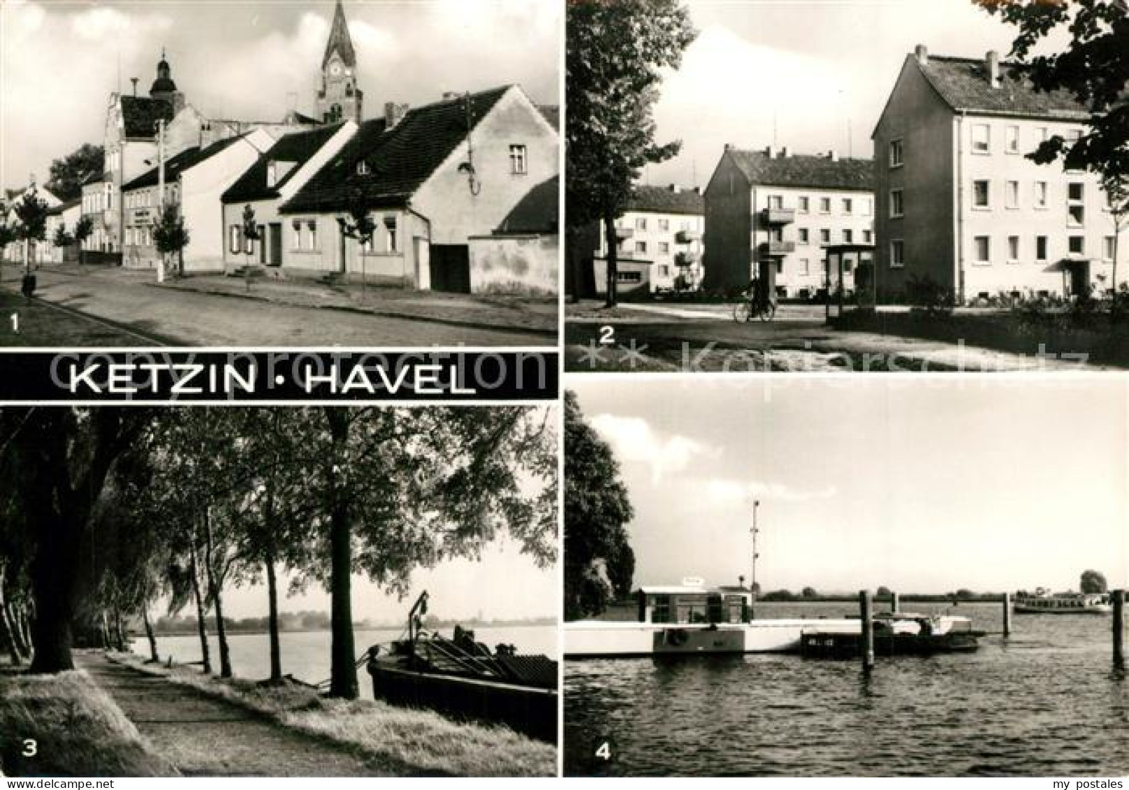 Ketzin Ernst Thaelmann Strasse Neubauten Uferpromenade Havel Faehre