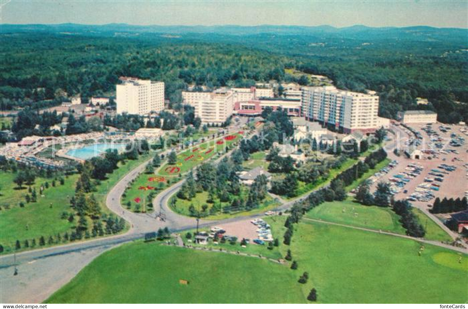 Kiamesha Lake Concord-Hotel Fliegeraufnahme