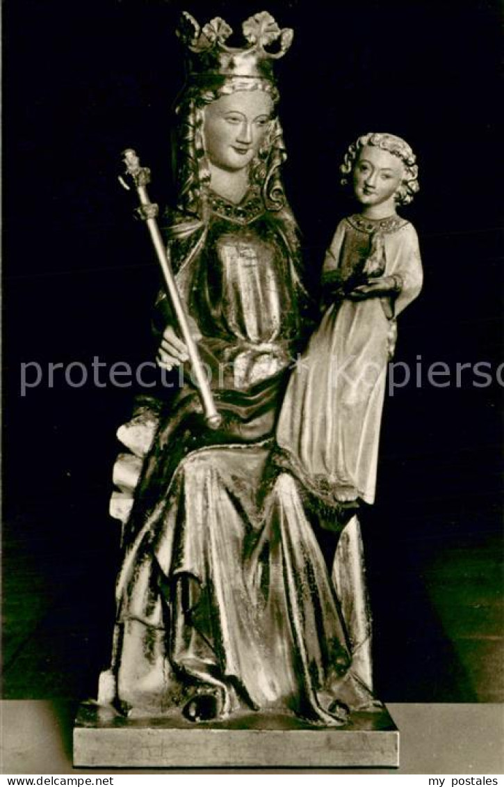 Kiedrich Pfarrkirche St. Valentin Madonna mit Kind 14. Jhdt.