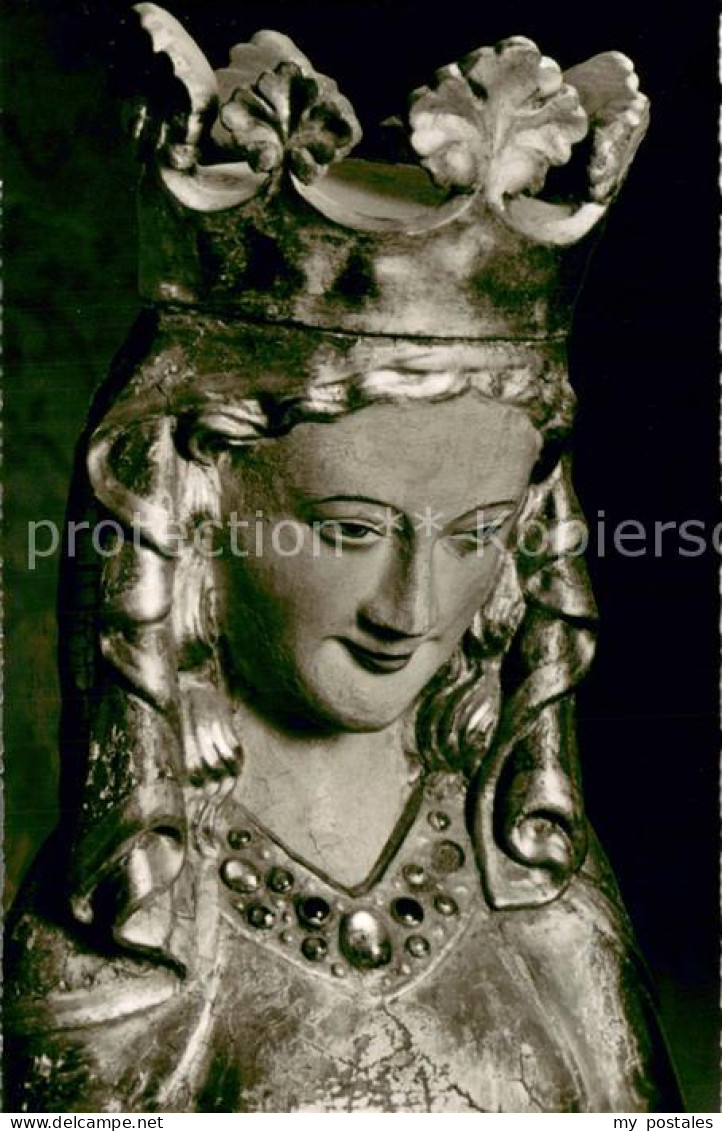 Kiedrich Pfarrkirche St. Valentin Madonna mit Kind 14. Jhdt.