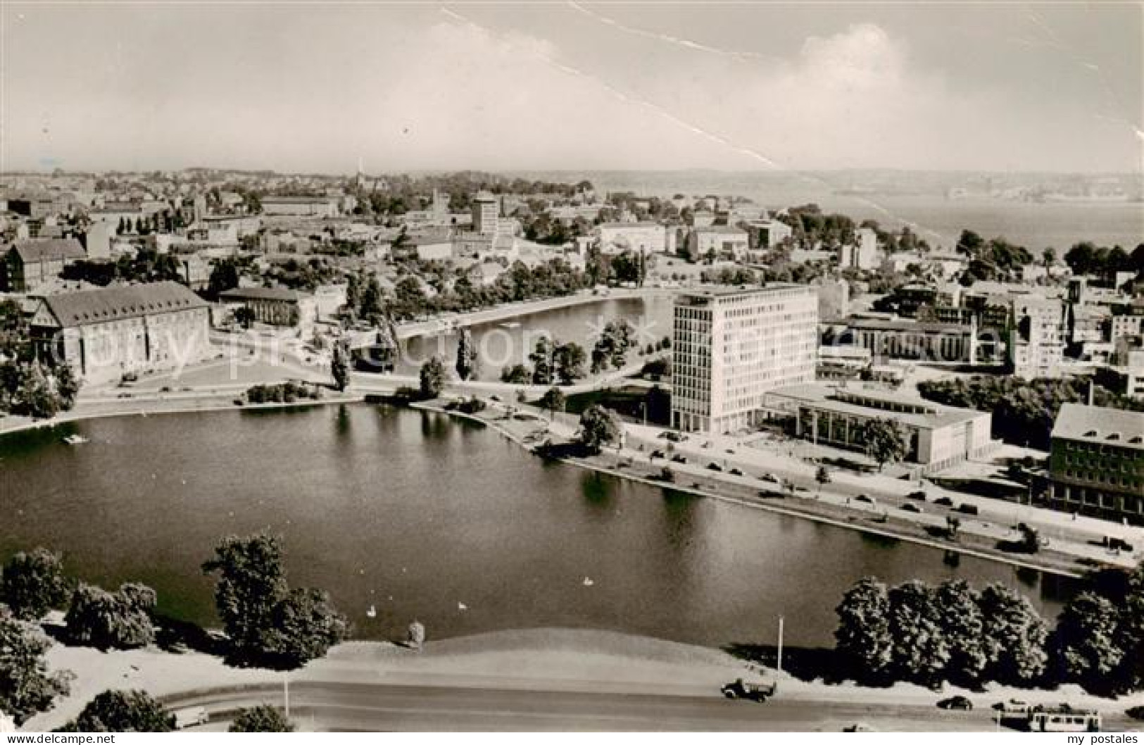 KIEL  CITY Am kleinen Kiel Fliegeraufnahme