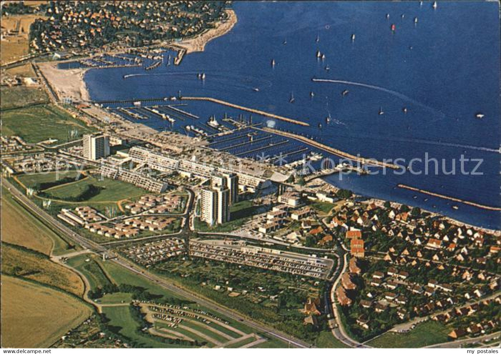 KIEL  CITY Olympiazentrum Kiel Schillsee Fliegeraufnahme