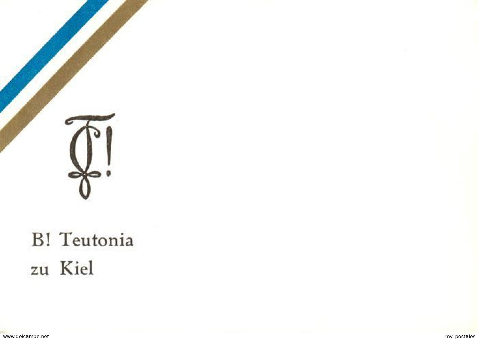 KIEL  CITY Teutonia zu Kiel