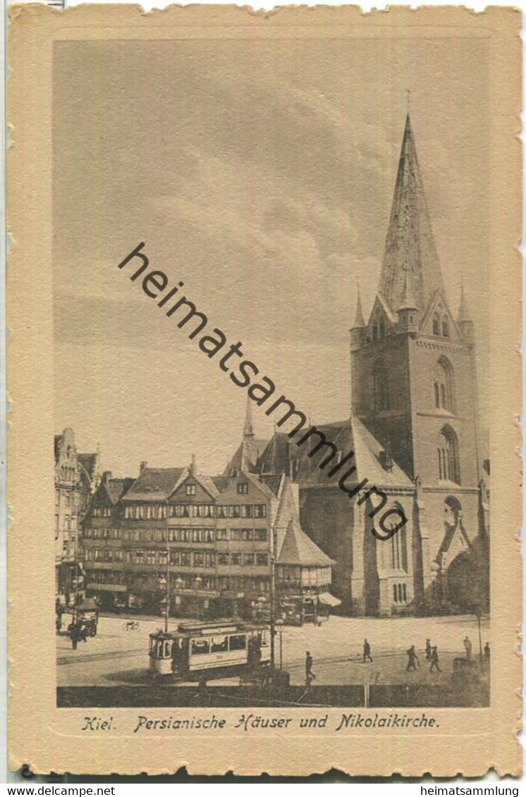 Kiel - Persianische Häuser und Nikolaikirche - Hesses Postkartenhaus Kiel