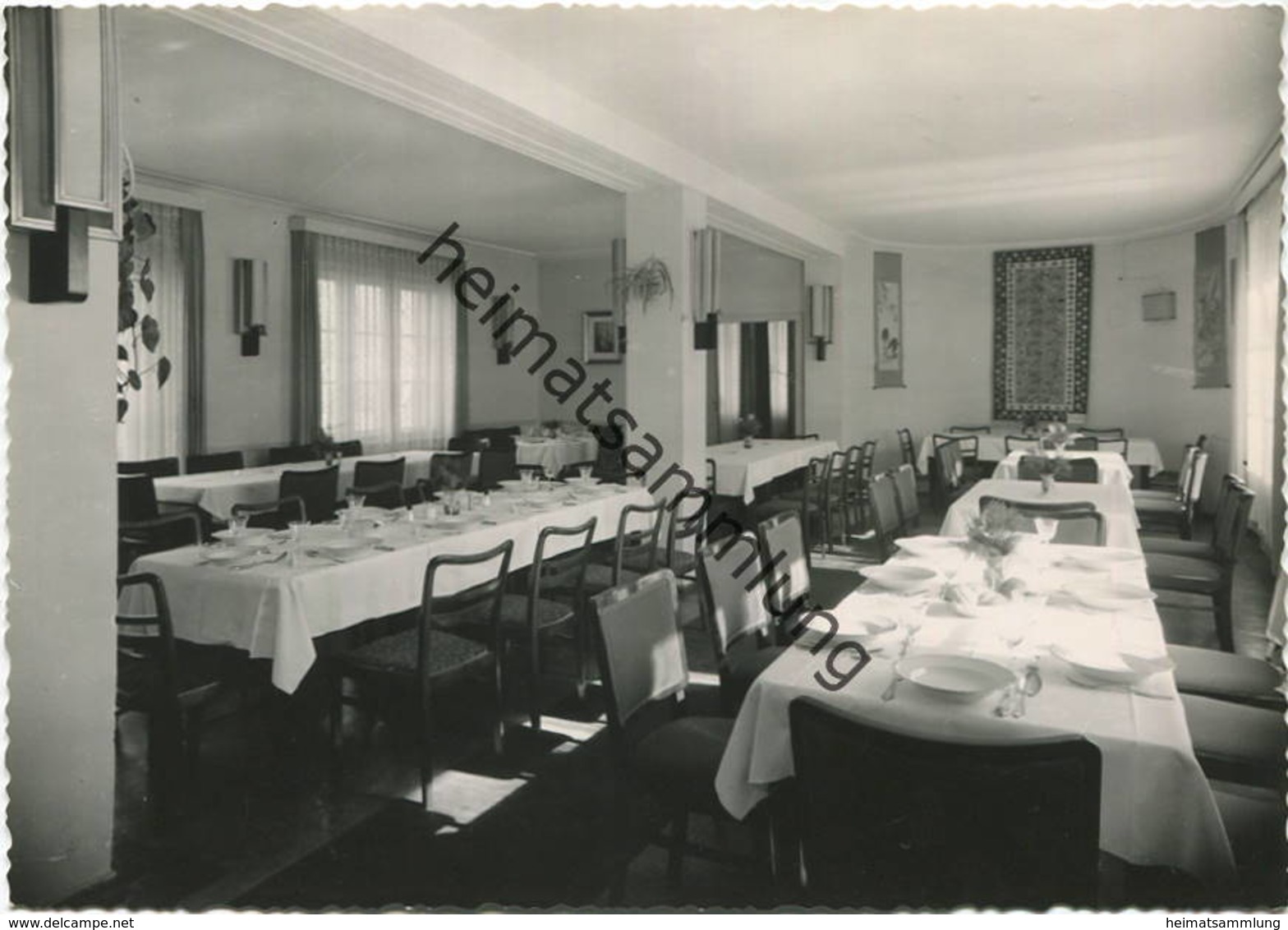 Kienbaum - Deutscher Turn- und Sportbund - Zentrale Trainingsstätte - Blick in den Speisesaal - Foto-AK Grossformat