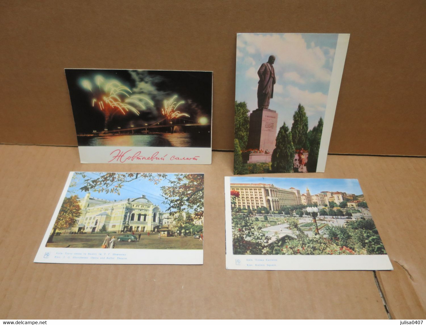KIEV KIEFF (Ukraine) 4 cartes semi modernes vues diverses