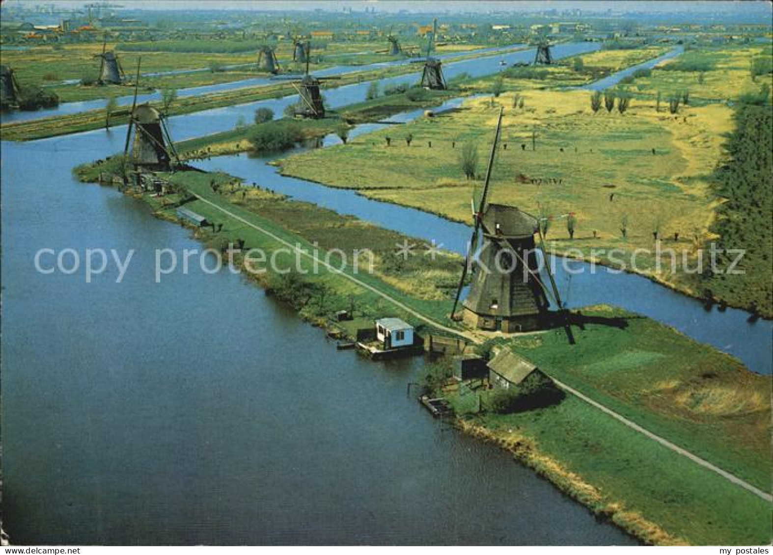 Kinderdijk Fliegeraufnahme Molens