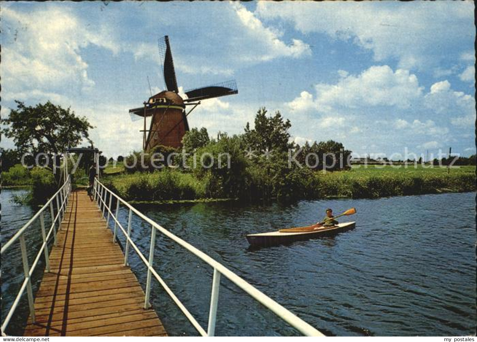 Kinderdijk Muehle Boot
