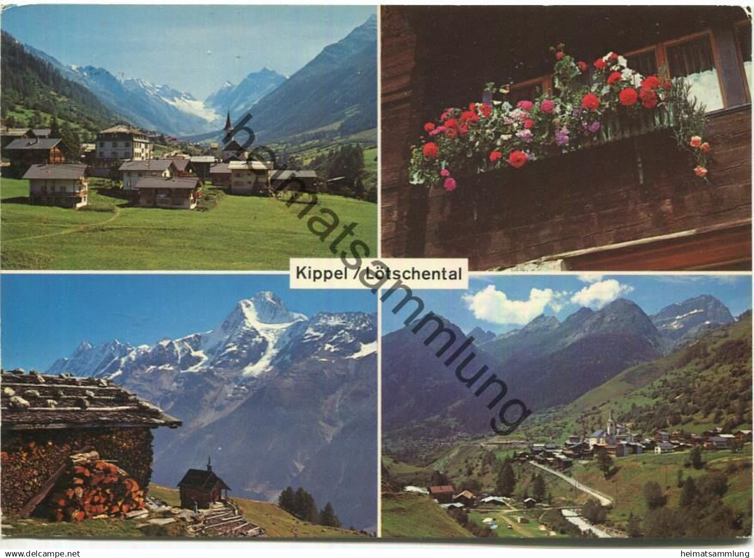 Kippel - Lötschental - AK Grossformat - Verlag Photo Klopfenstein Adelboden gel. 1975