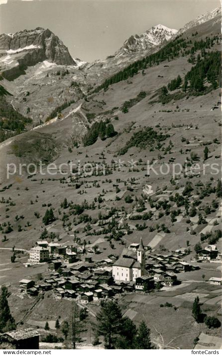 Kippel VS in Loetschen Ferden Rothorn und Balmhorn