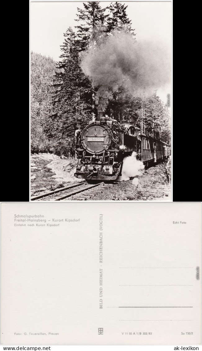 Kipsdorf-Altenberg (Erzgebirge) Schmalspurbahn Freital-Hainsberg Kipsdorf 1983