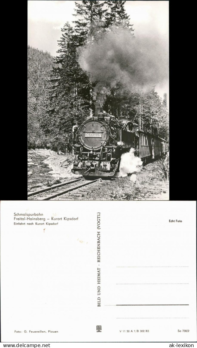 Kipsdorf-Altenberg (Erzgebirge) Schmalspurbahn Freital-Hainsberg Kipsdorf c1983