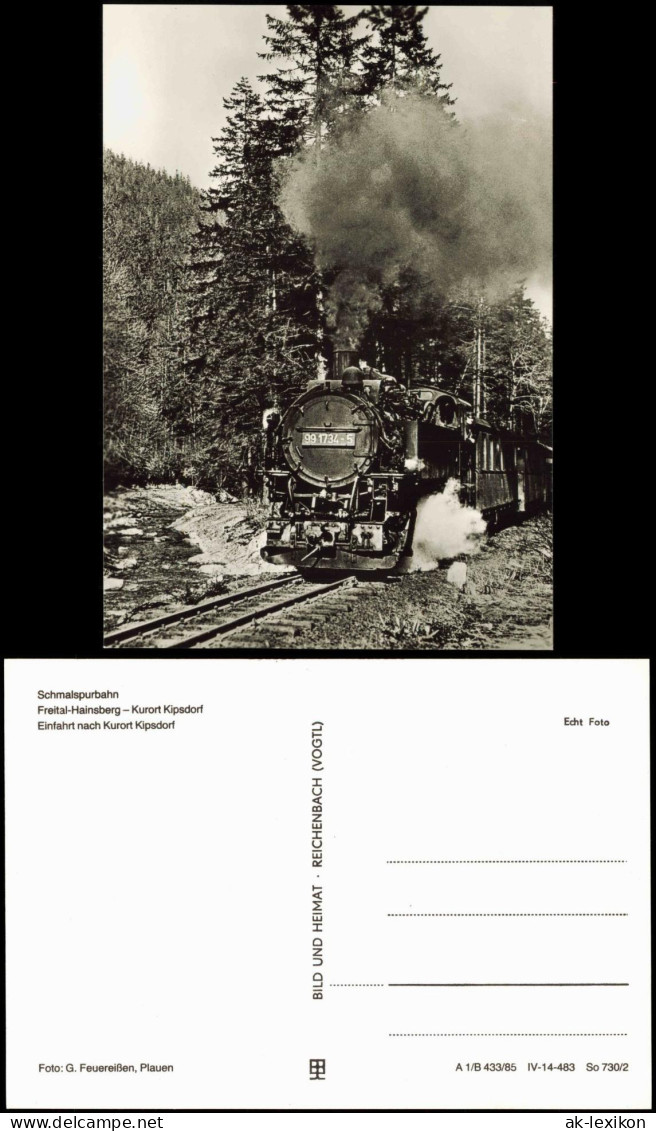 Kipsdorf-Altenberg (Erzgebirge) Schmalspurbahn Freital-Hainsberg Kipsdorf c1983