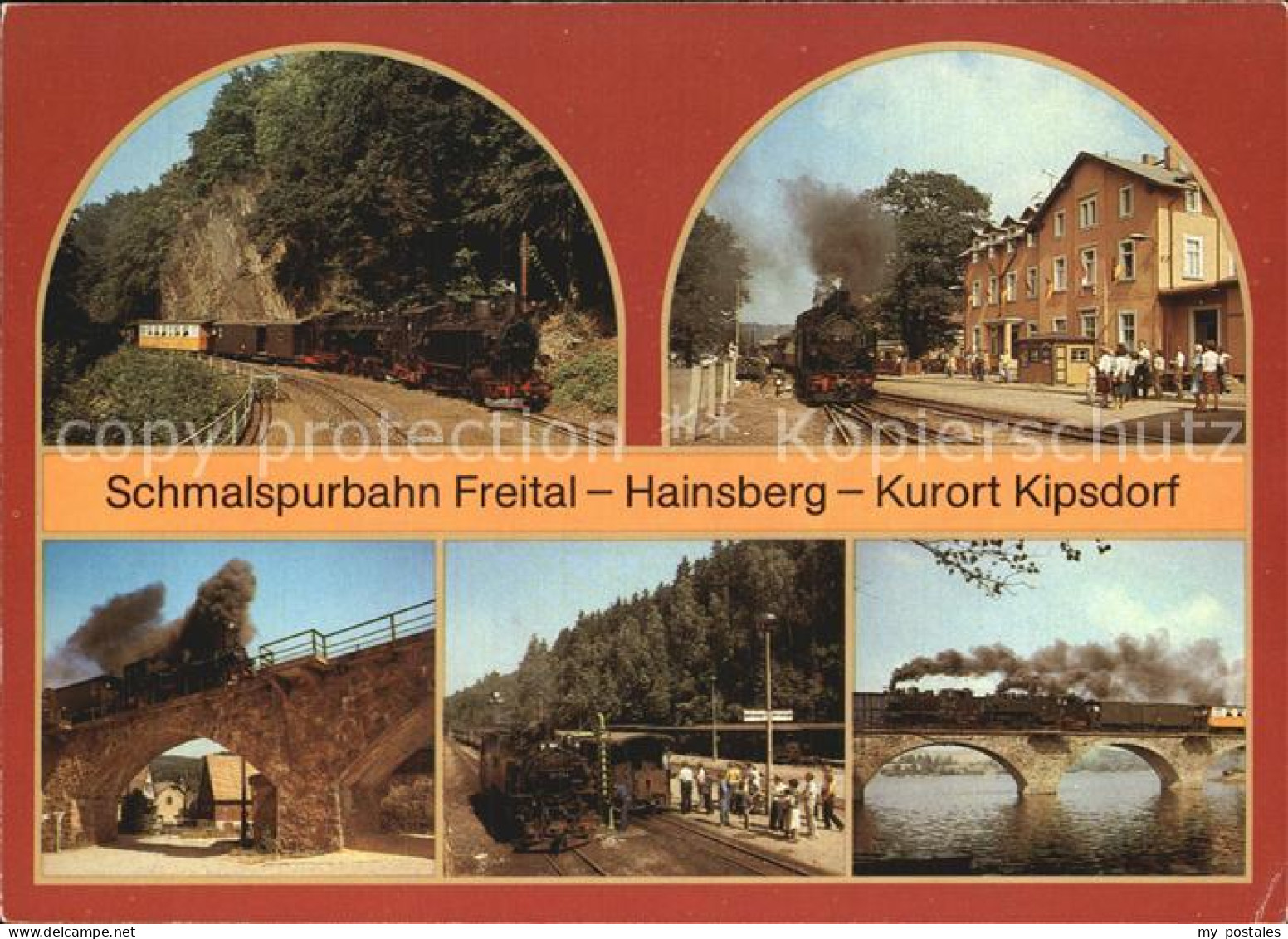 Kipsdorf Schmalspurbahn Freital Hainsberg Kipsdorf Dampflokomotive Bruecke Viadu