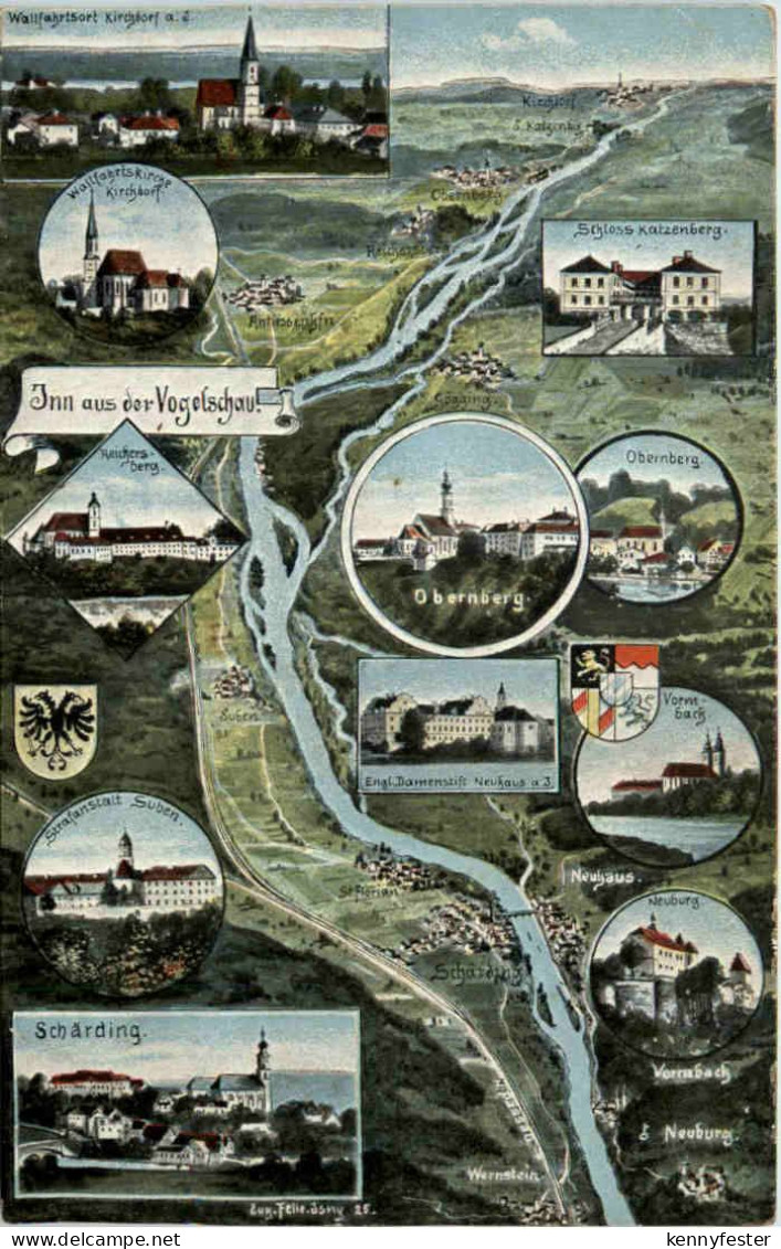 Kirchdorf Schärding - Künstler-AK Eugen Felle