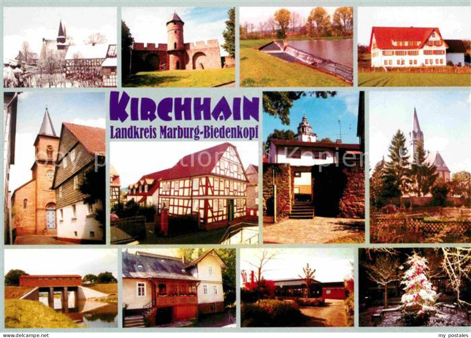 Kirchhain Hessen Ortsansichten Kirche Fachwerkhaus