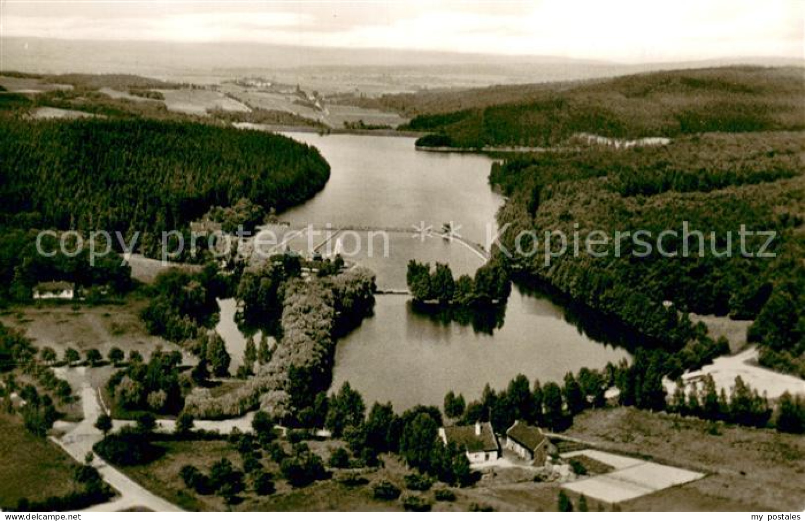 Kirchheim Euskirchen Fliegeraufnahme Steinbachtalsperre