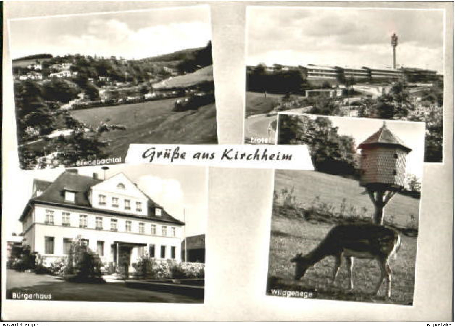 Kirchheim Teck Kirchheim Wildgehege Buergerhaus ungelaufen ca. 1965