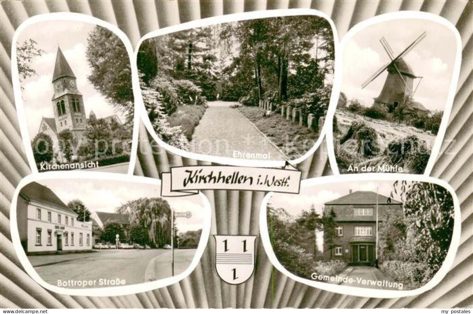 Kirchhellen Bottrop Kirche Ehrenmal Windmuehle Bottroper Strasse Gemeindeverwalt