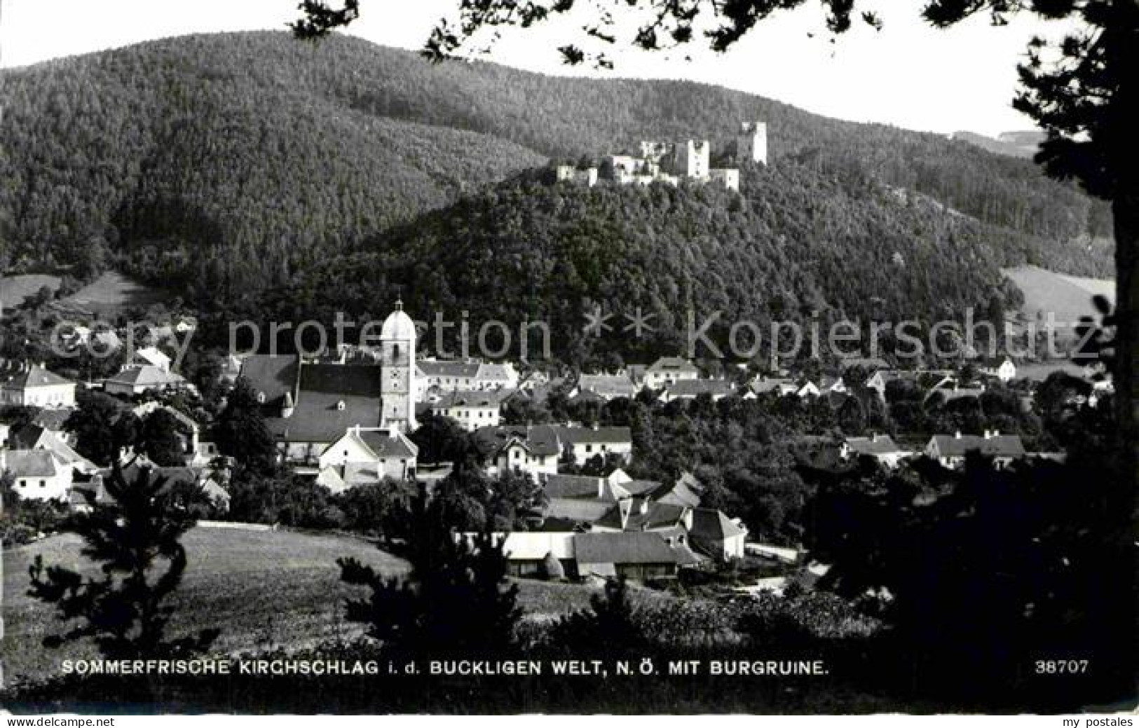 Kirchschlag Buckligen Welt Panorama Burgruine