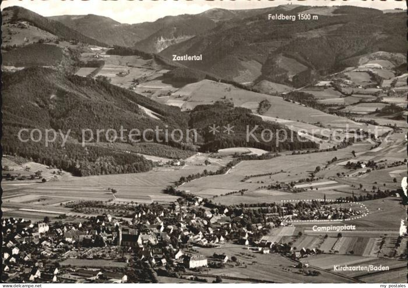 Kirchzarten Campingplatz Luftaufnahme