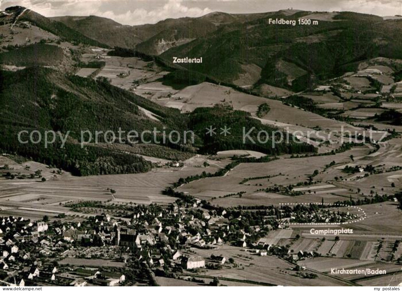 Kirchzarten Campingplatz Zastlertal Feldberg Schwarzwald Thorbecke Luftbild