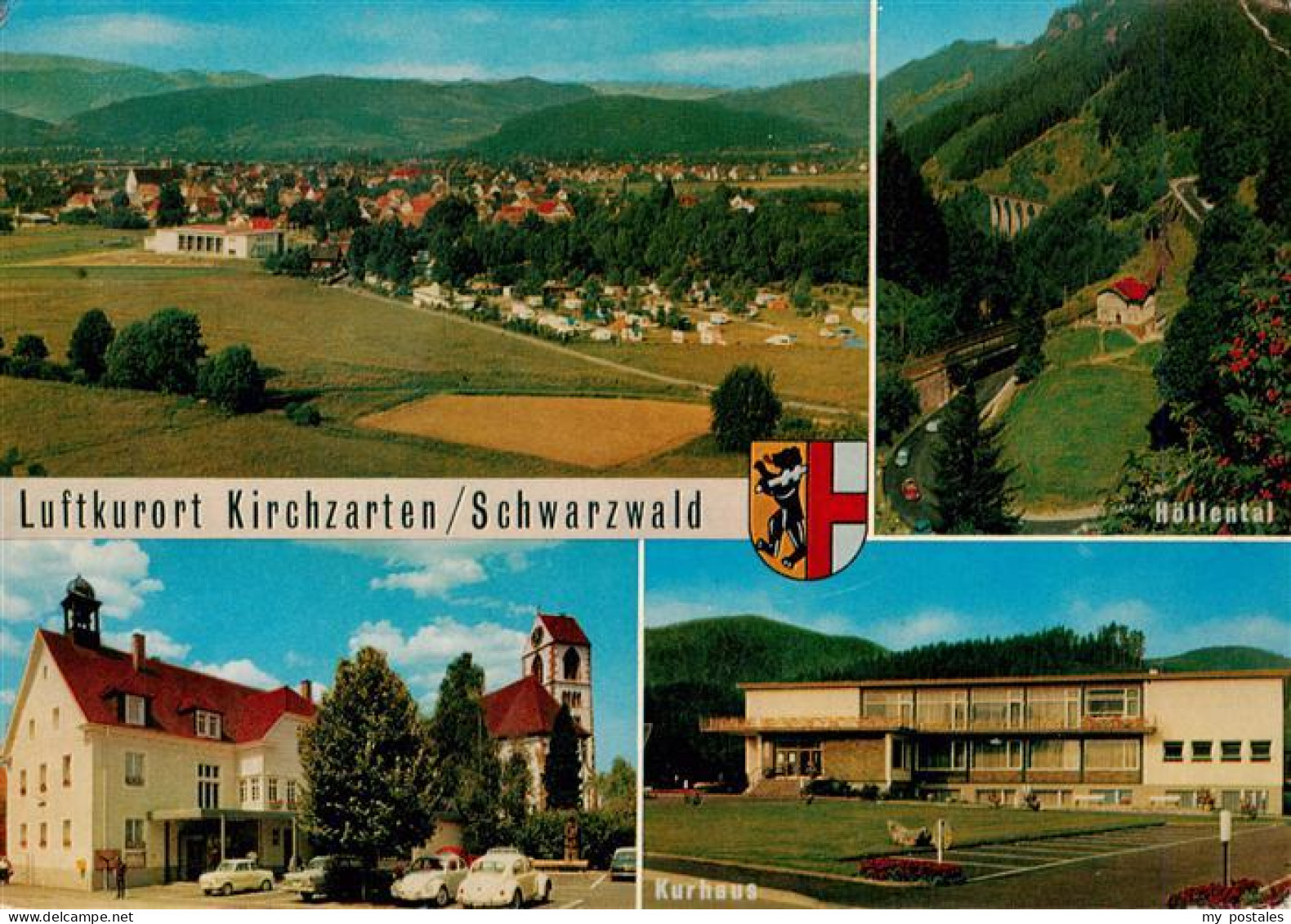 Kirchzarten Panorama Hoellental Kirche Schule