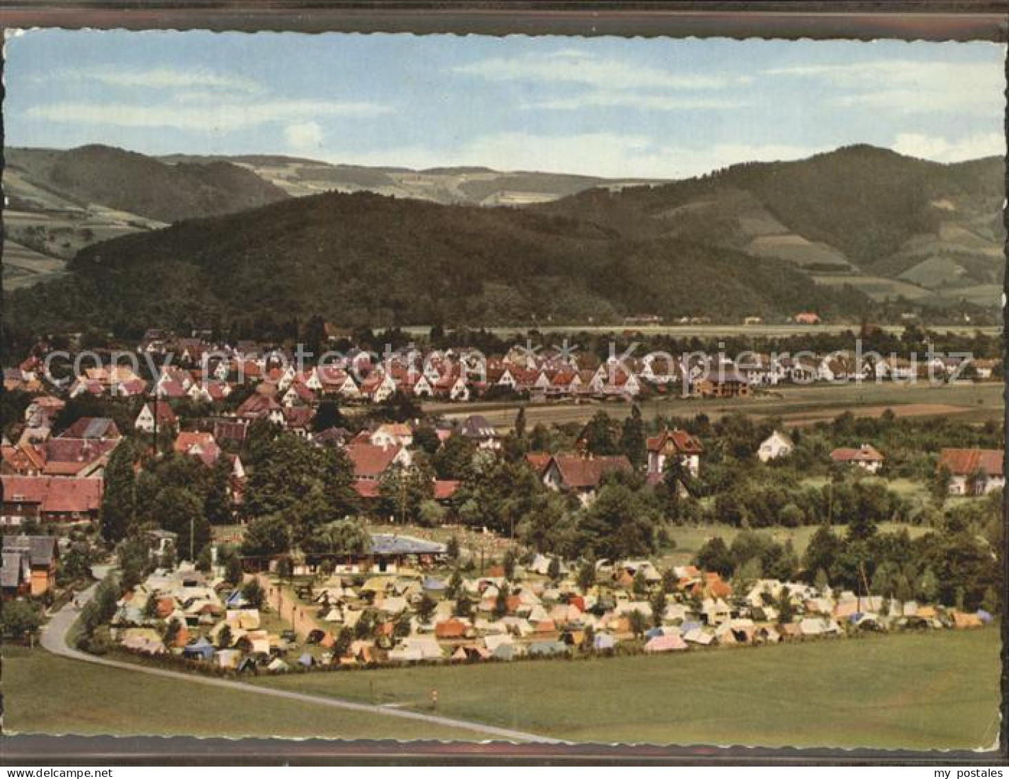 Kirchzarten Panorama mit Campingplatz