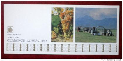 Agriculture - grape - tractor - 1984 - Kyrgyzstan USSR - unused