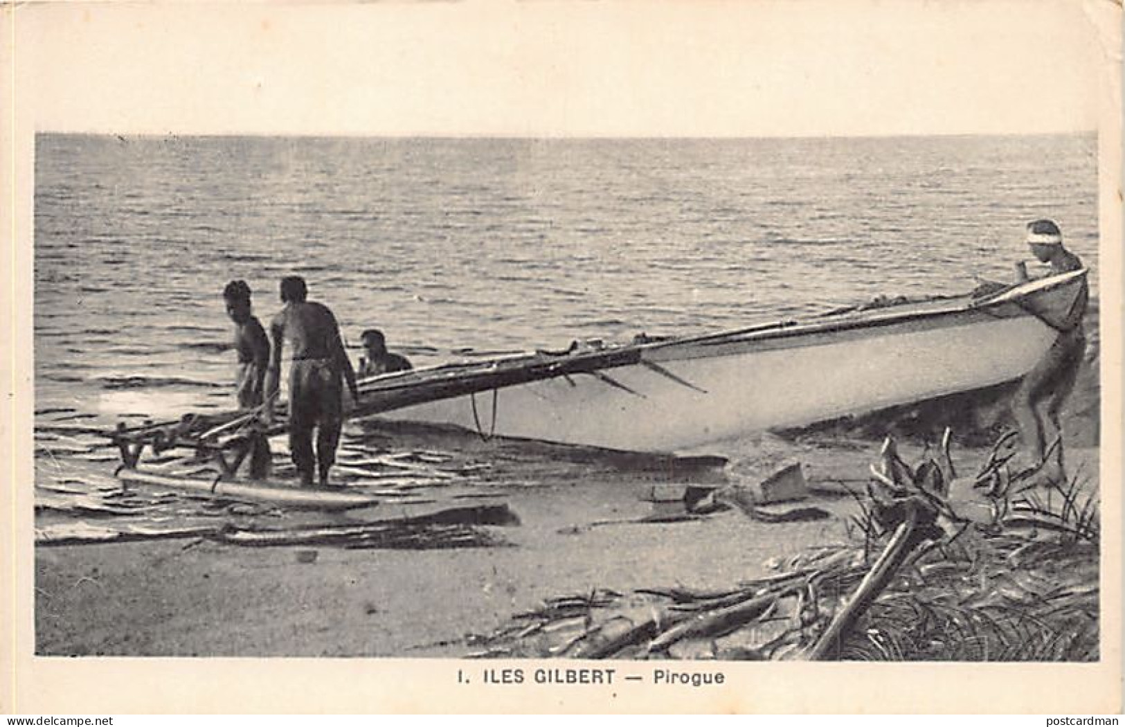KIRIBATI Gilbert Islands - Canoe - Publ. F. Chapeau 1