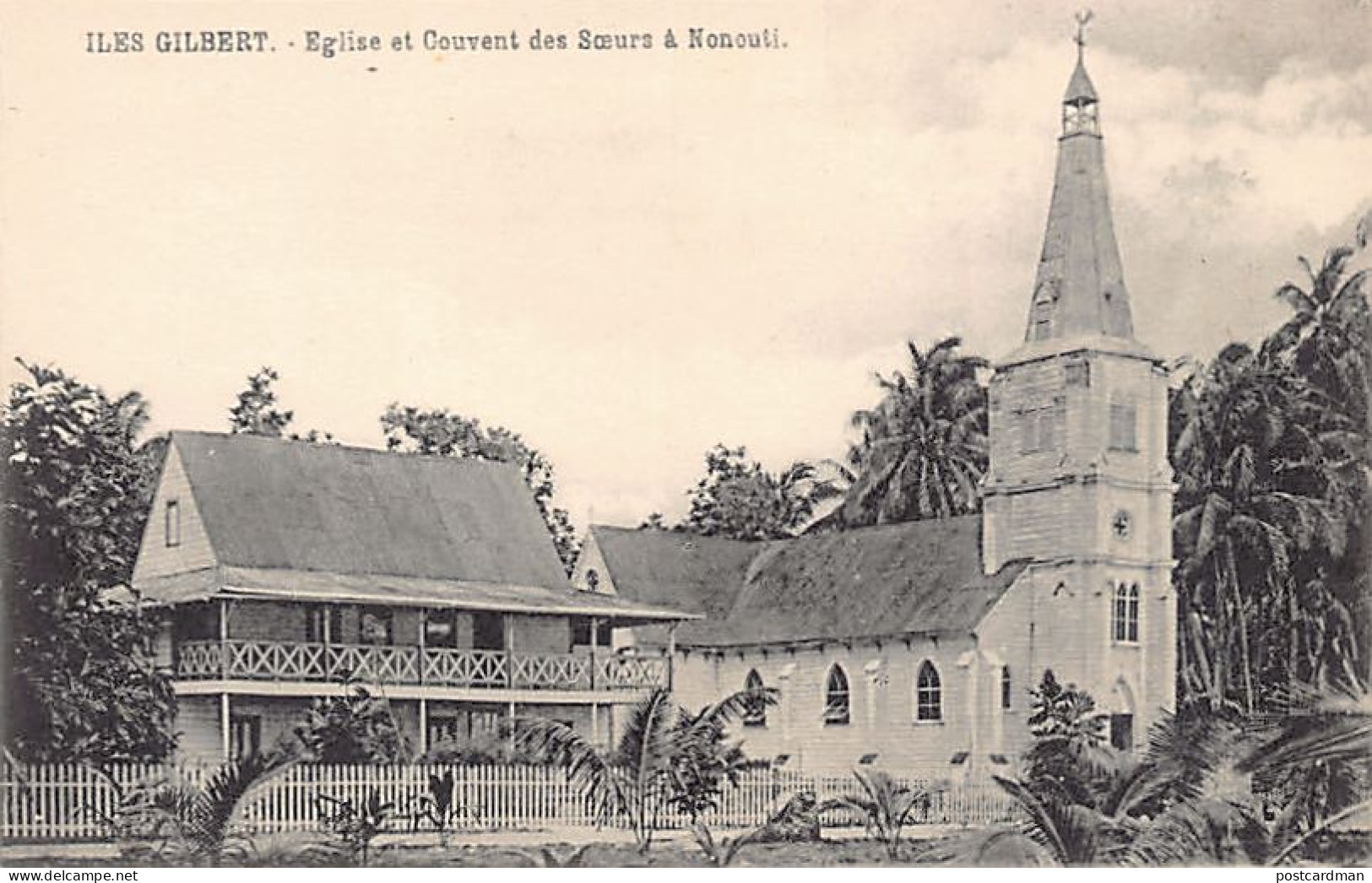 KIRIBATI Gilbert Islands - Church and convent of the sisters in Nonouti - Publ. unknown