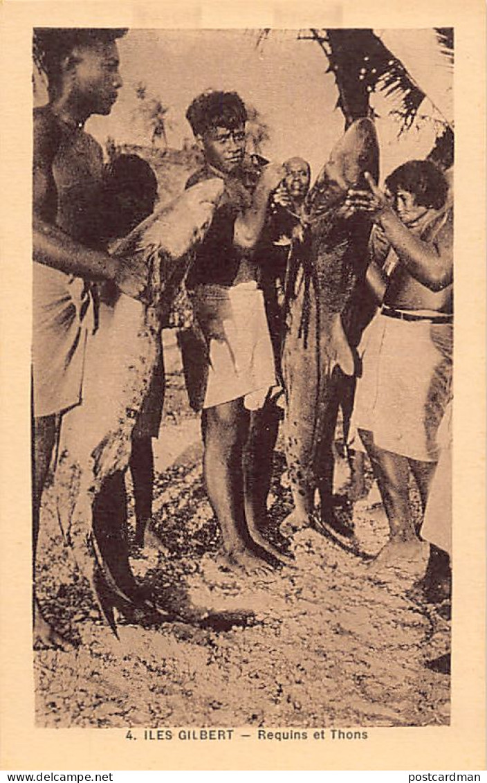 KIRIBATI Gilbert Islands - Sharks and tuna fish - Publ. F. Chapeau 4