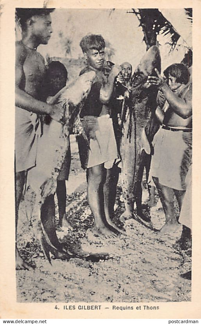 KIRIBATI Gilbert Islands - Sharks and Tuna - Publ. F. Chapeau