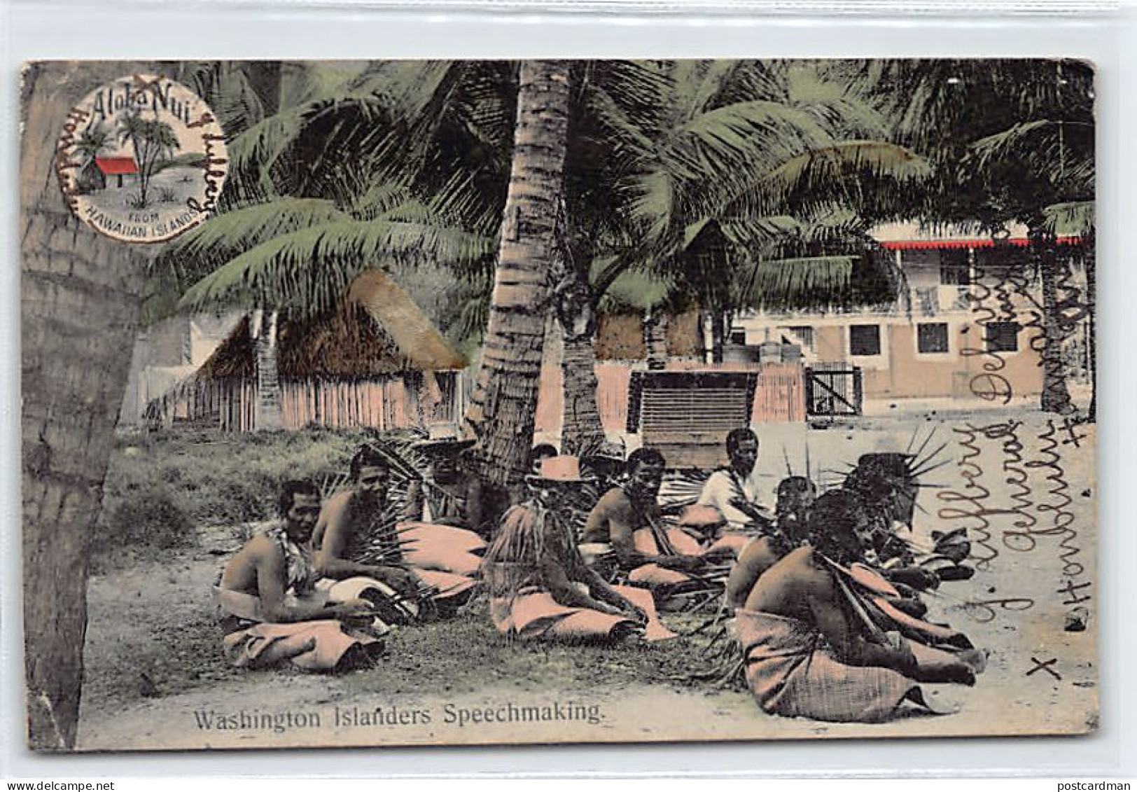 KIRIBATI Gilbert Islands - TERAINA - Washington Islanders speechmaking - Publ. Hawaii & South Seas Curio Co. 170