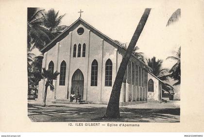 KIRIBATI #MK34319 ILES GILBERT . EGLISE D APEMAMA