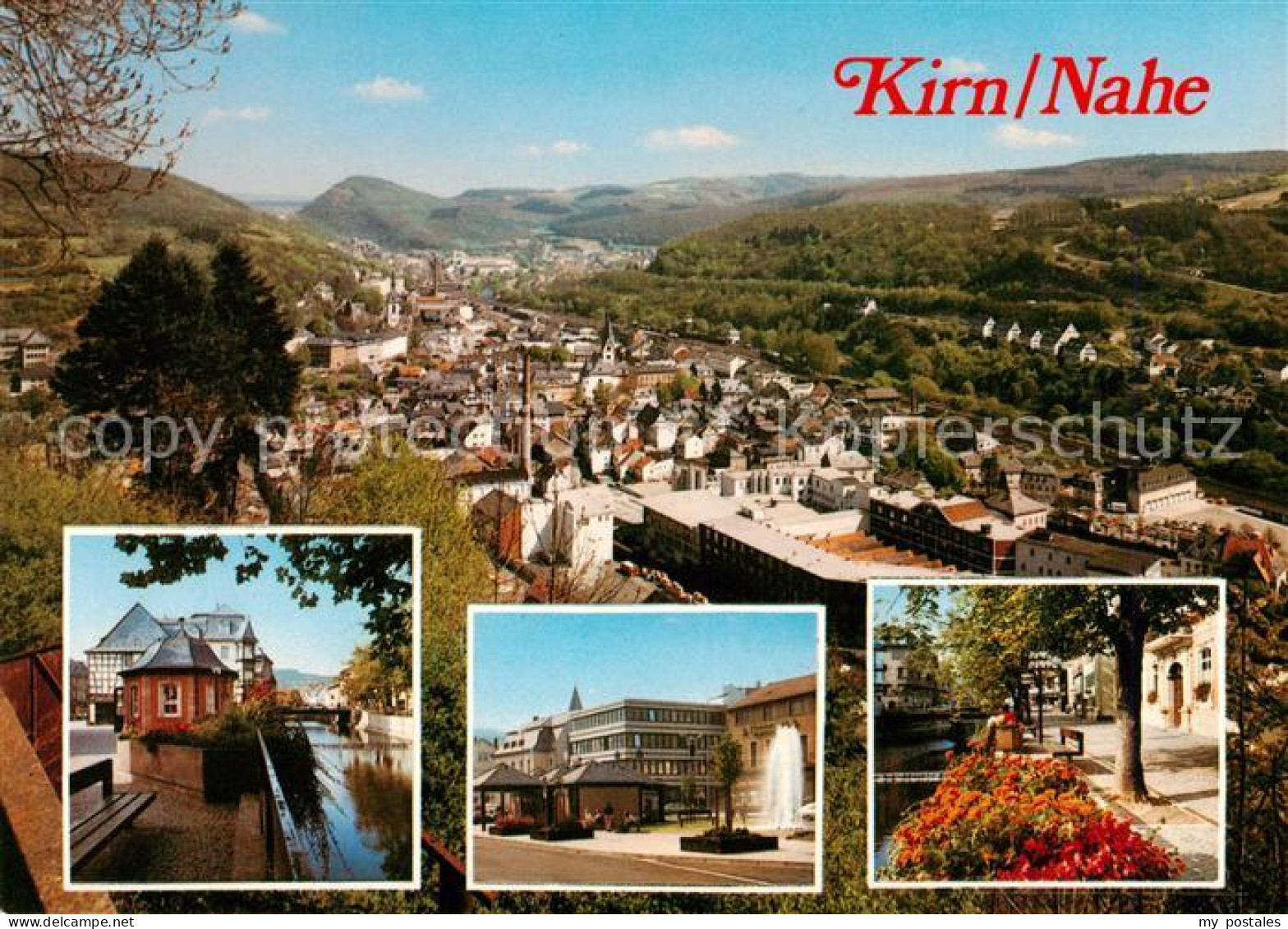 Kirn Nahe Panorama Nahepartie Stadtplatz